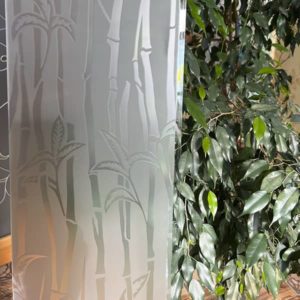 Фото Стекло Бамбук бесцветное