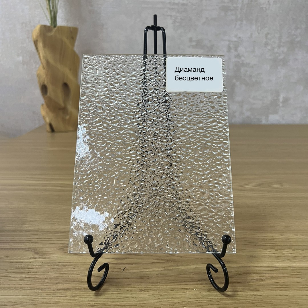Фото стекло рельефное модель Диаманд б/цв.